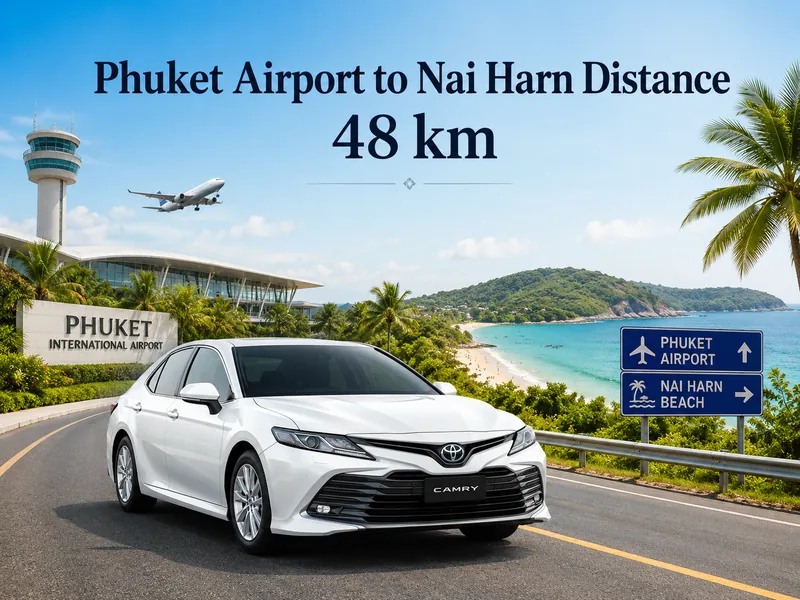 Taxi from Phuket airport to Nai Harn
