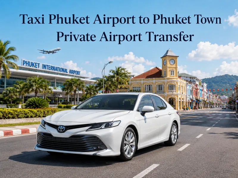 Taxi from Phuket airport to Phuket Town